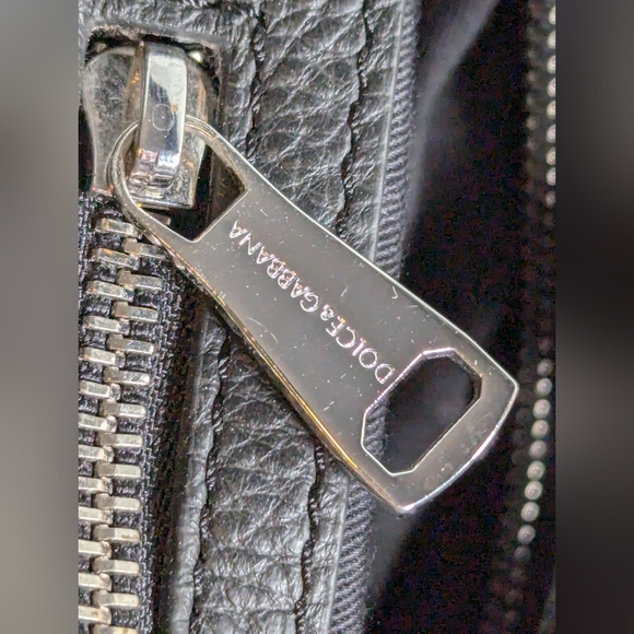 D&G Dolce& Gabbana Leather Duffle Luggage Black travel bag - Picture 9 of 15